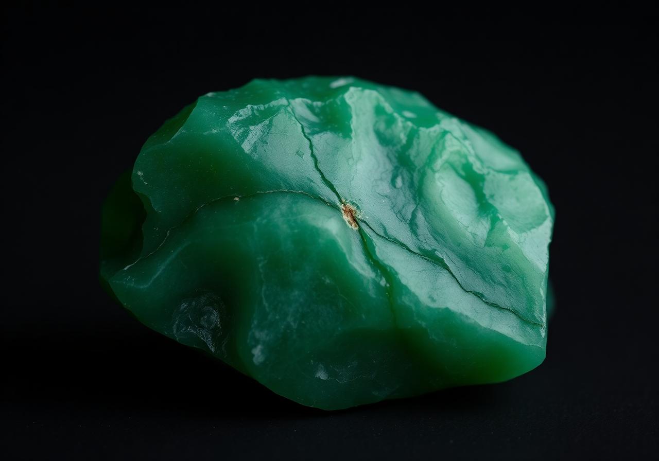 Raw imperial jadeite stone